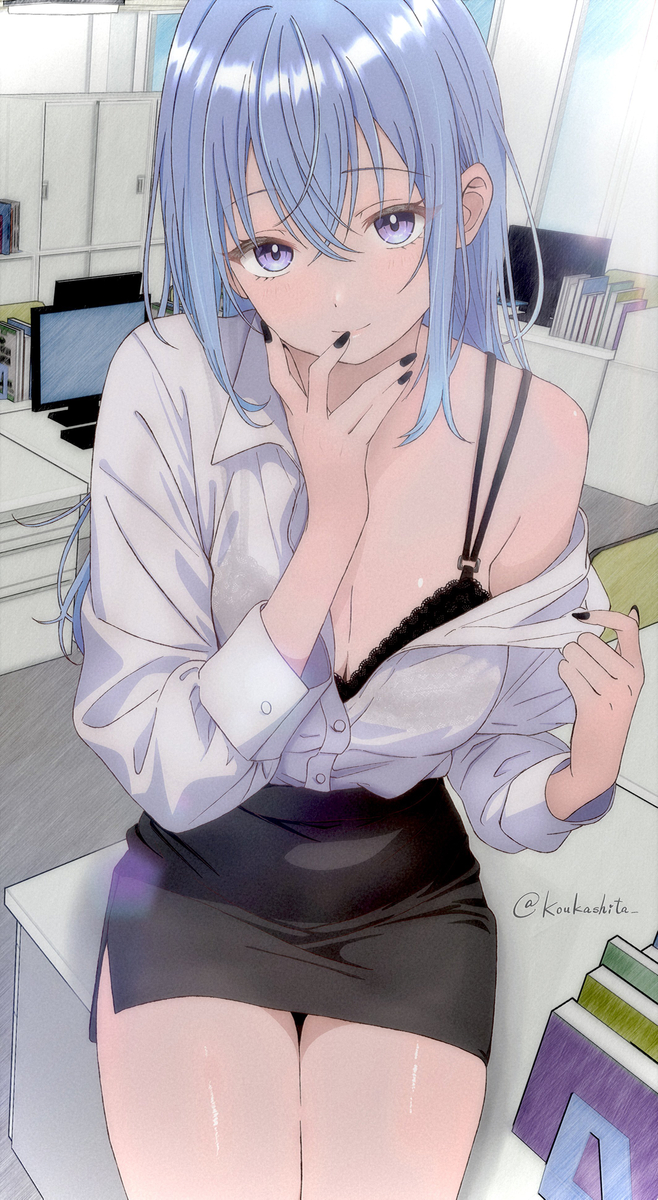 This is a pixiv picture whose title is やべぇ新入社員の鈴木羽那.