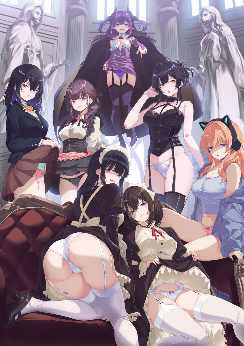 This is a pixiv picture whose title is アニメ『嫌な顔されながらおパンツ見せてもらいたいR』.