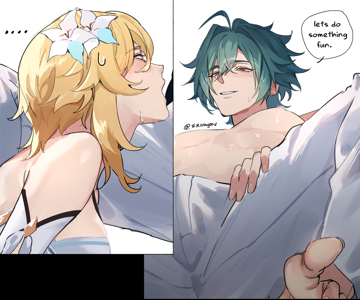 This is a pixiv picture whose title is Lohen's fun idea.