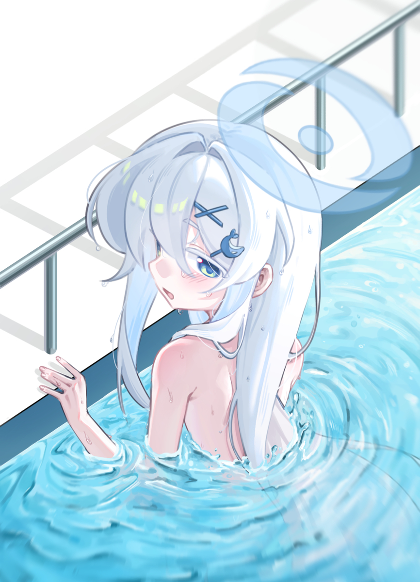 This is a pixiv picture whose title is 돌고래짱은 유명한 빈유임.