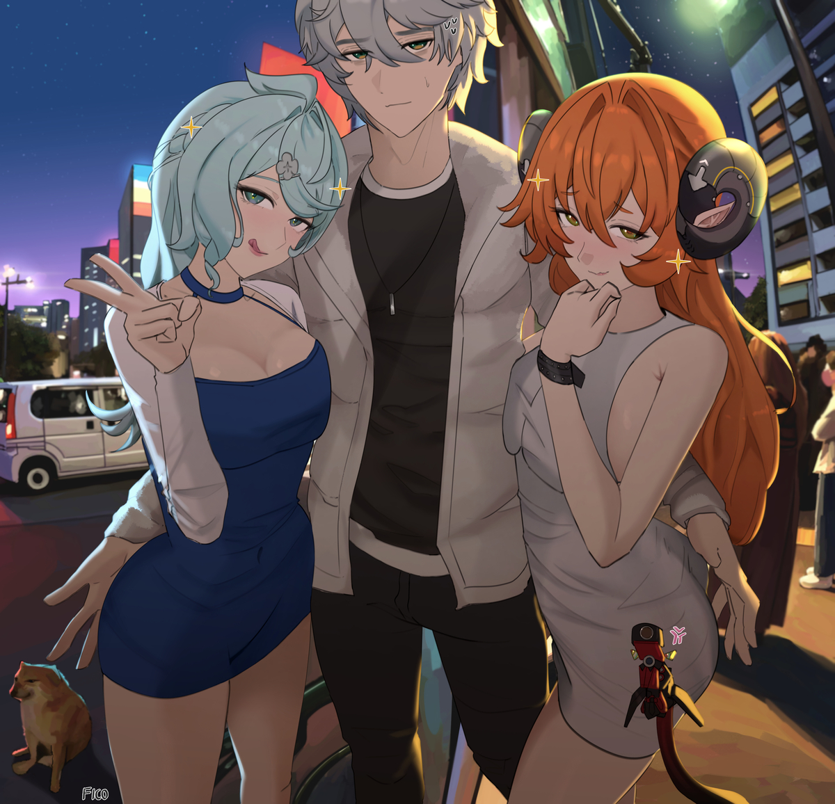 This is a pixiv picture whose title is Seed & Orphie 😵‍💫.