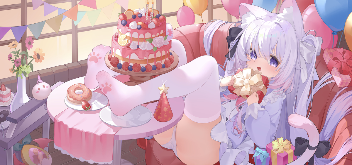 This is a pixiv picture whose title is 乃萝老师生日快乐.