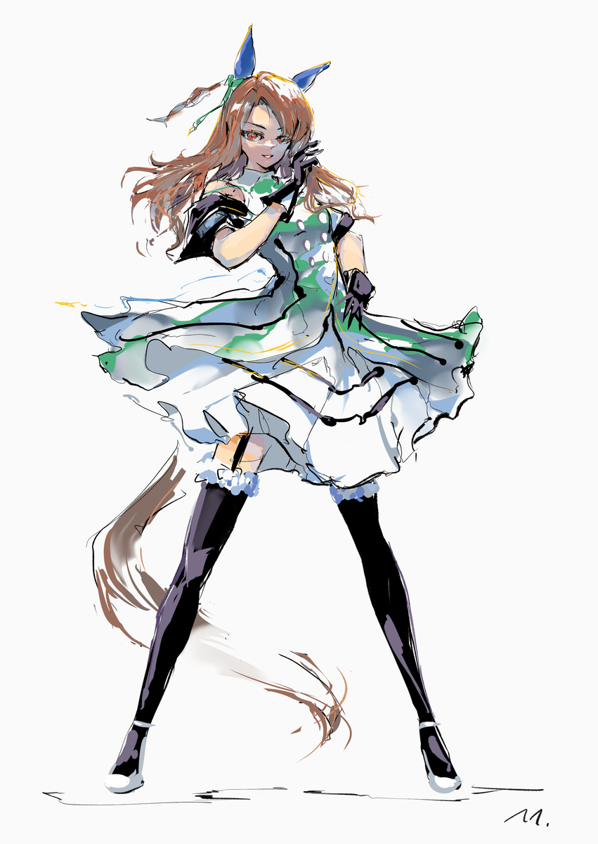 This is a pixiv picture whose title is 気高く.
