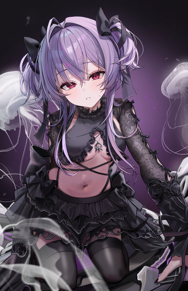 This is a pixiv picture whose title is 君のそばにいると、よく眠れるよ。 だから、そばにいてくれ、人間。.