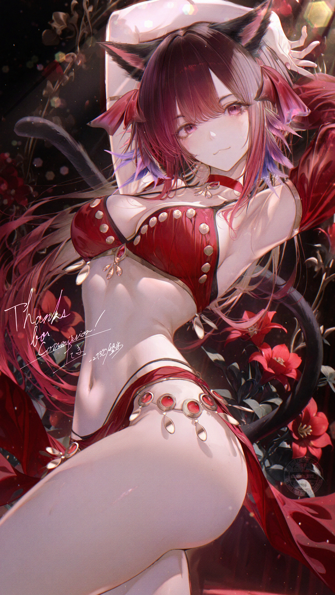 This is a pixiv picture whose title is 踊り子.