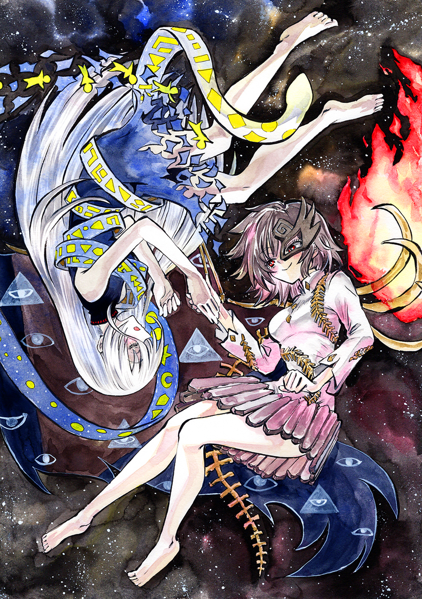 This is a pixiv picture whose title is ユイマン・浅間&磐永阿梨夜.