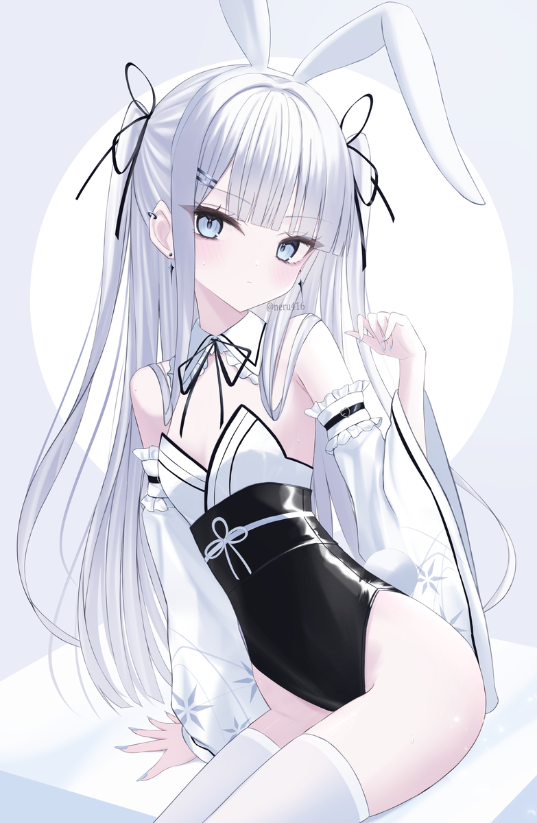 This is a pixiv picture whose title is 和バニー.