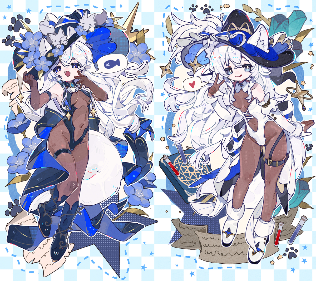 This is a pixiv picture whose title is 魔女小鬼.