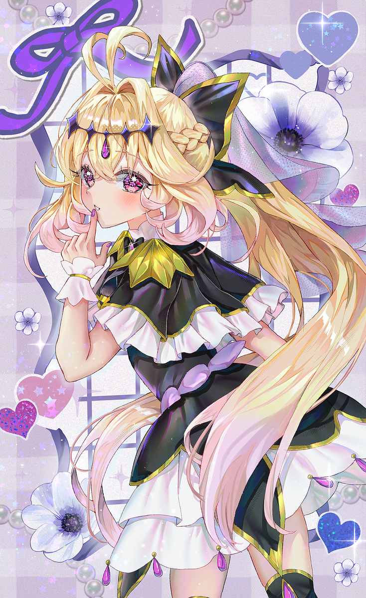 This is a pixiv picture whose title is 宵に結われし影、キュアアルカナシャドウ.