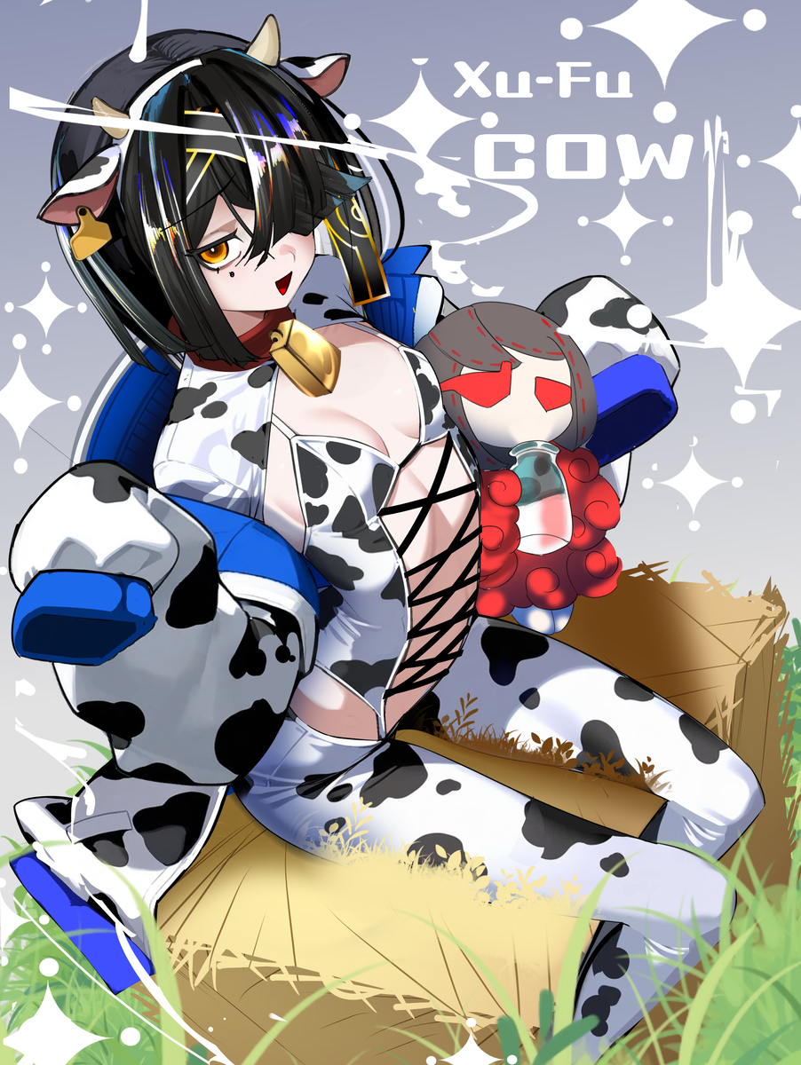 This is a pixiv picture whose title is 牛徐福ちゃん.
