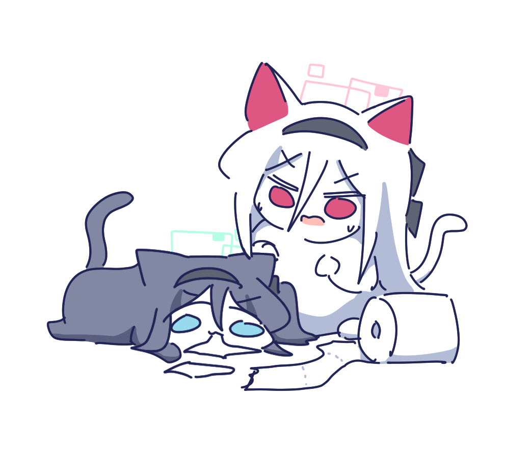This is a pixiv picture whose title is 냥리스 냥케이.