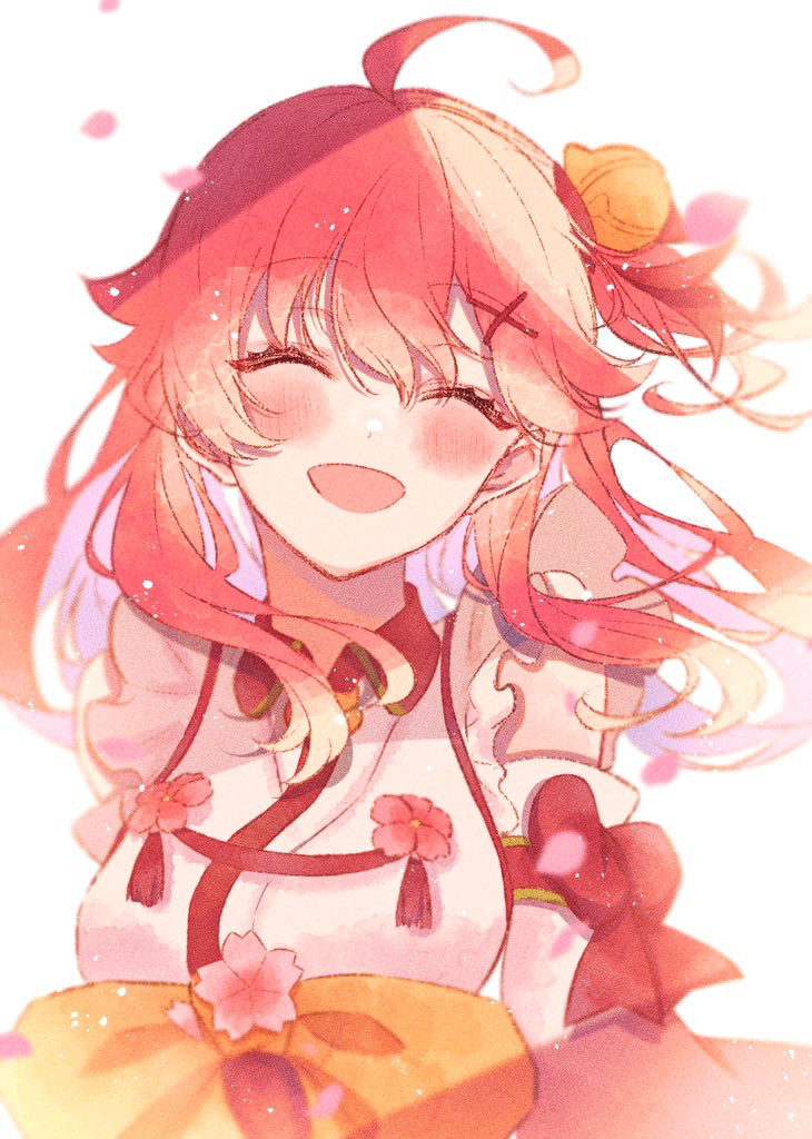 This is a pixiv picture whose title is 桜が舞う頃に.