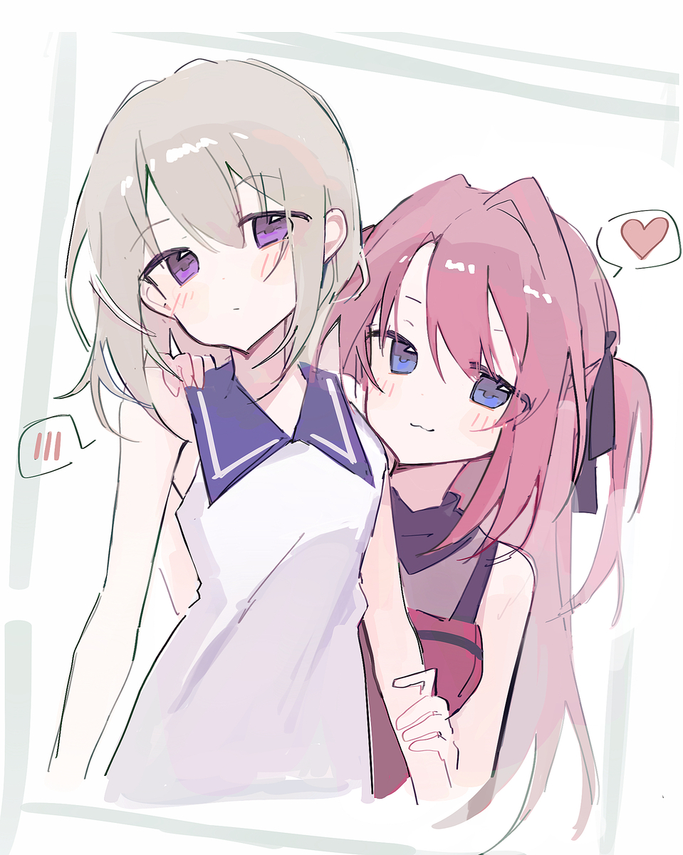 This is a pixiv picture whose title is 贴贴.