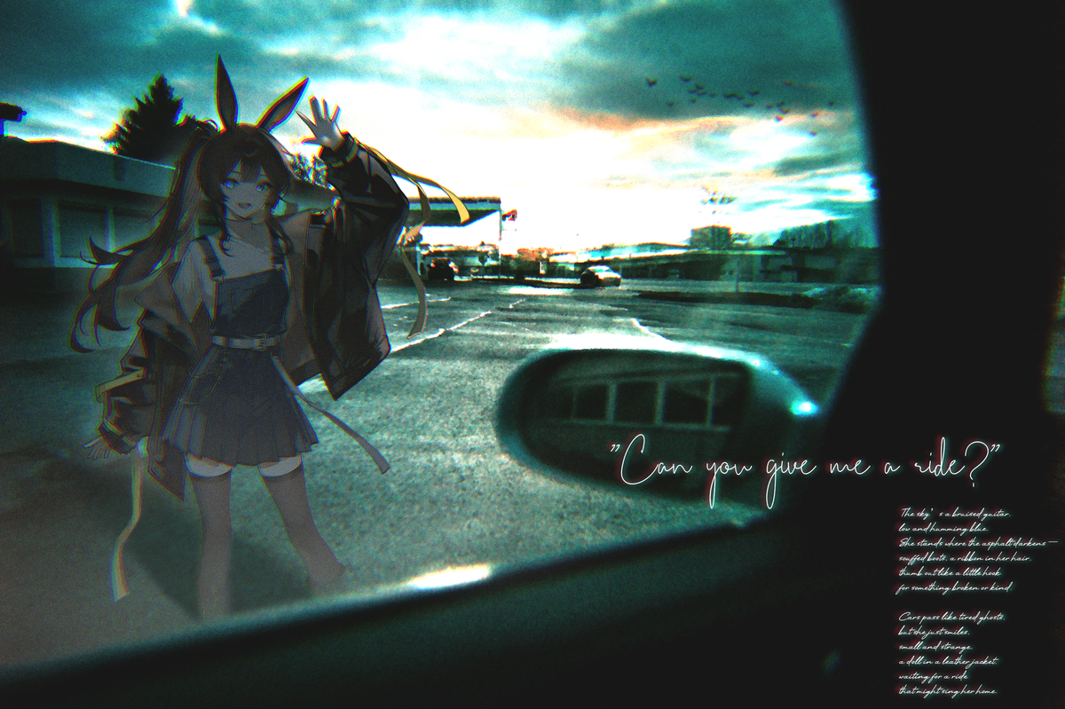 This is a pixiv picture whose title is CAN U GV ME A RIDE?.
