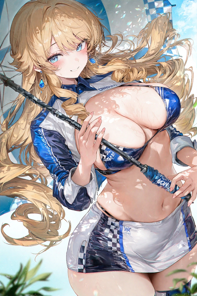 This is a pixiv picture whose title is レースクイーン ナヴィア.