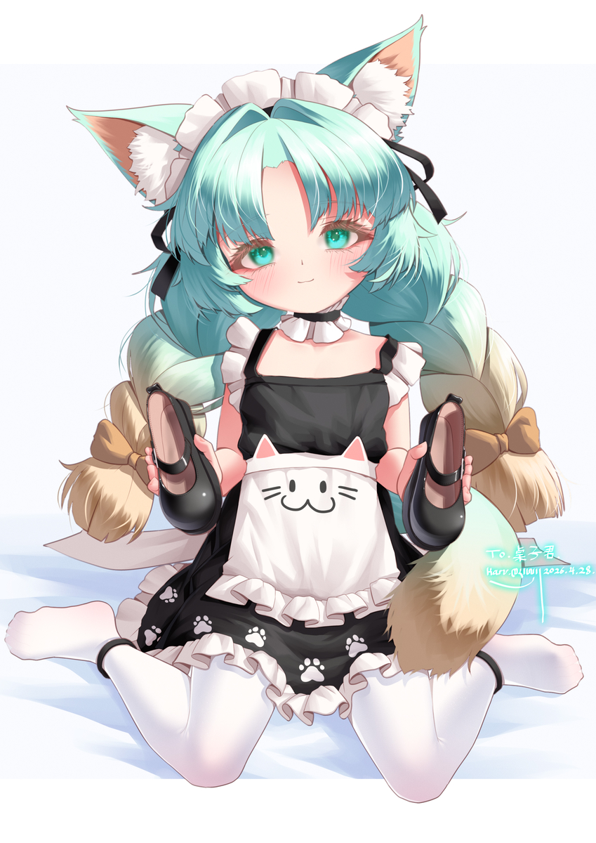 This is a pixiv picture whose title is 薄荷猫.