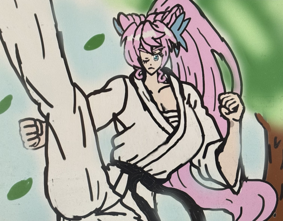 This is a pixiv picture whose title is 華の格闘姫・マリア✨🤍✨.