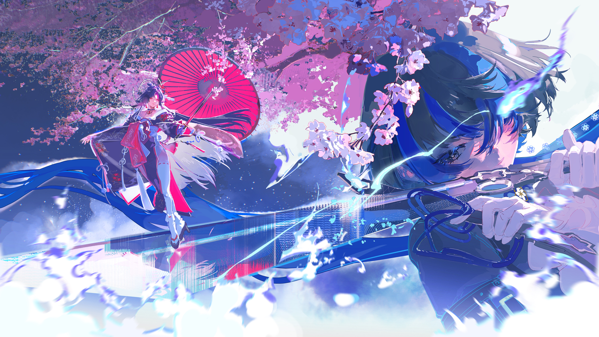 This is a pixiv picture whose title is 海特洛之夜.