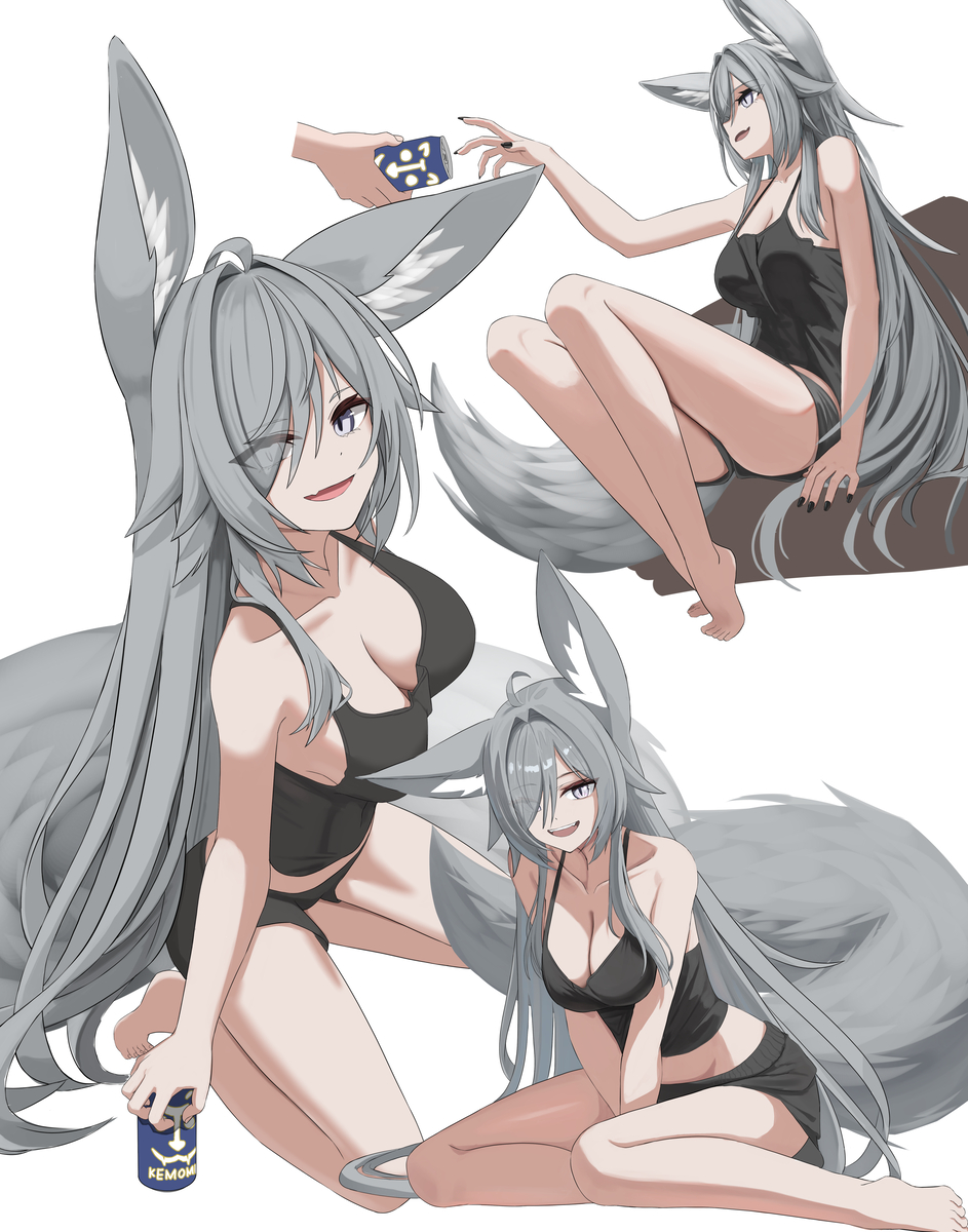 This is a pixiv picture whose title is 狐のお姉さん.