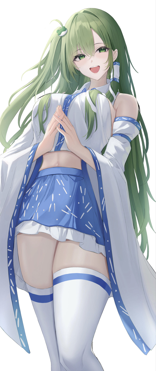 This is a pixiv picture whose title is サイドテール東風谷早苗.