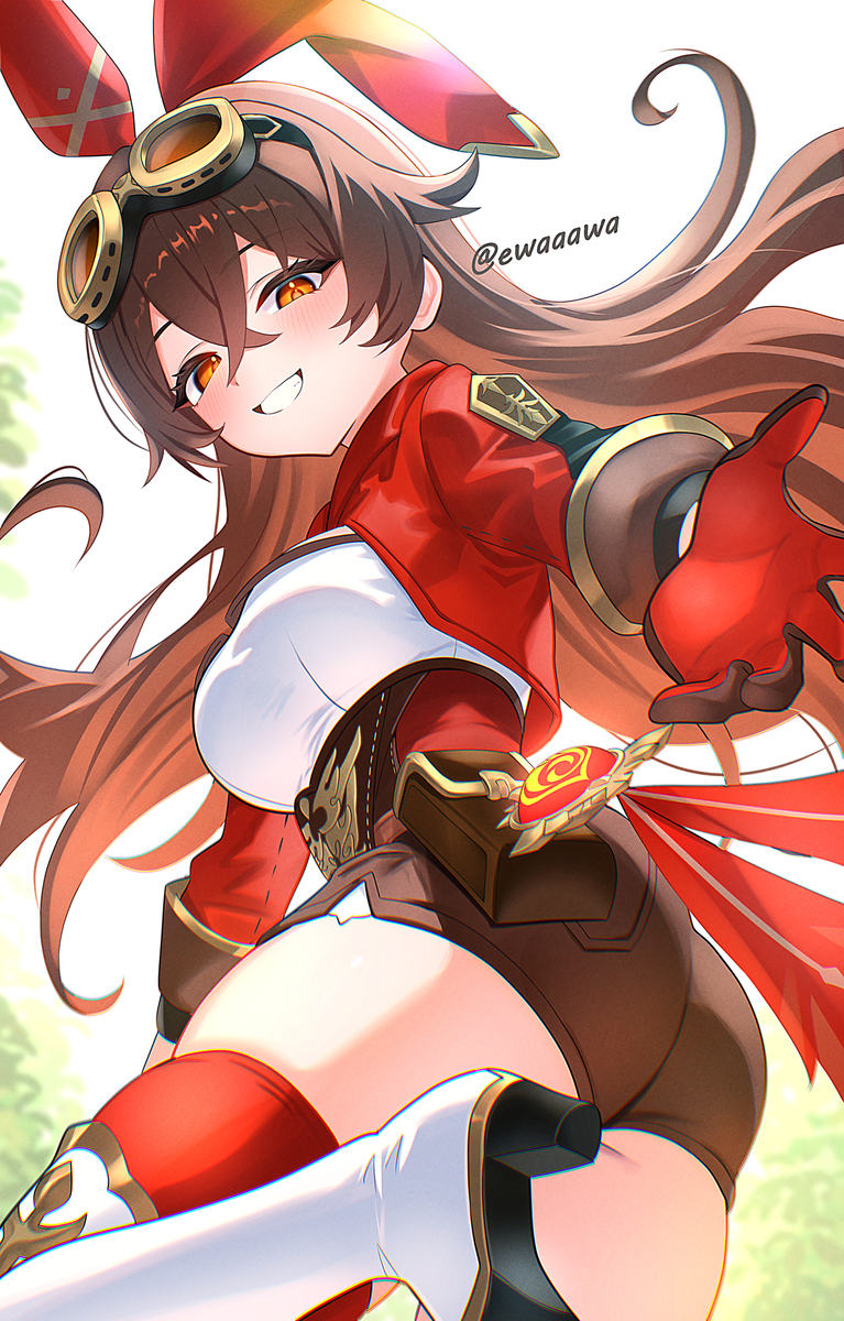 This is a pixiv picture whose title is 【原神】アンバー.
