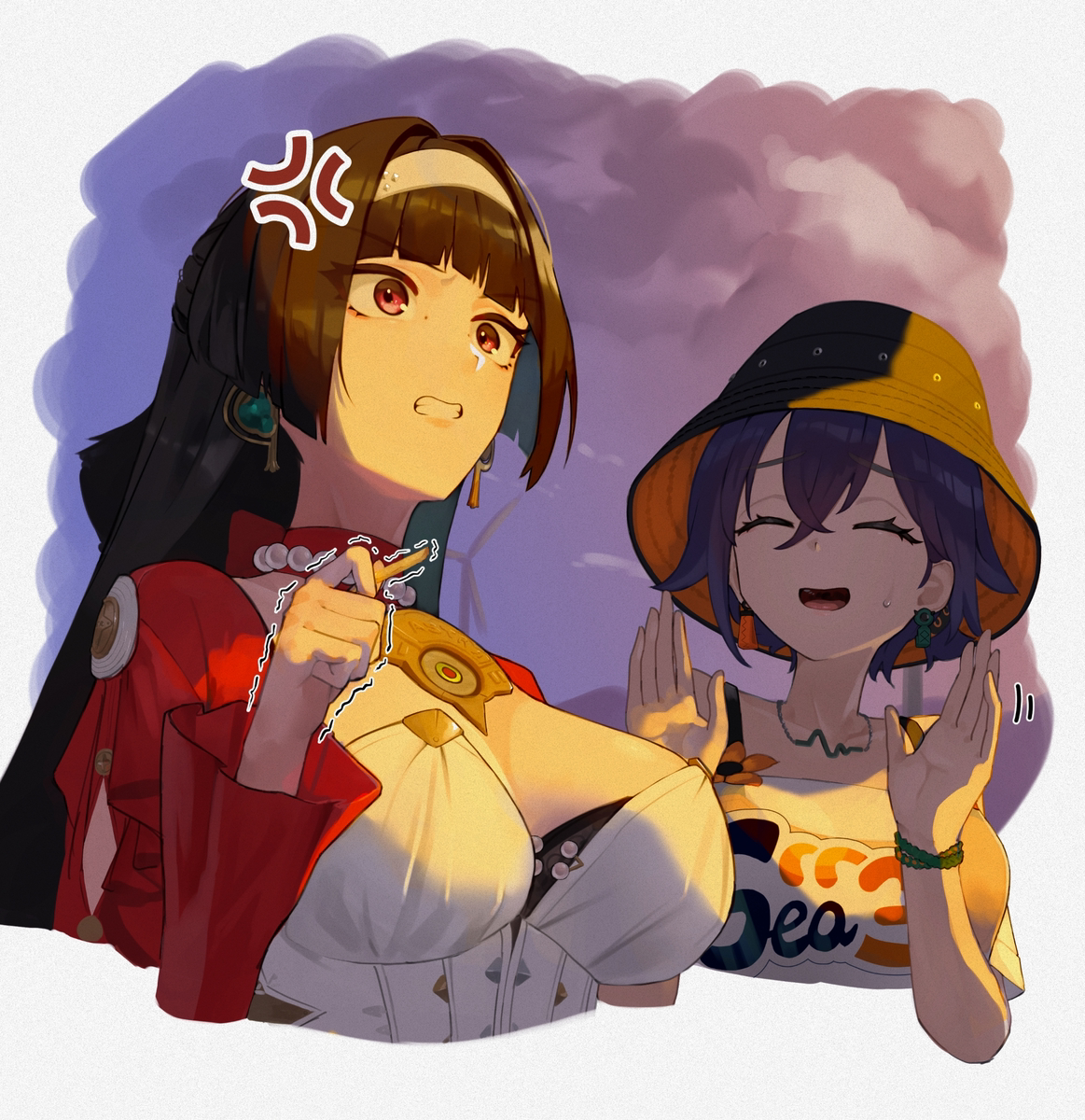This is a pixiv picture whose title is なっ…こいつ….