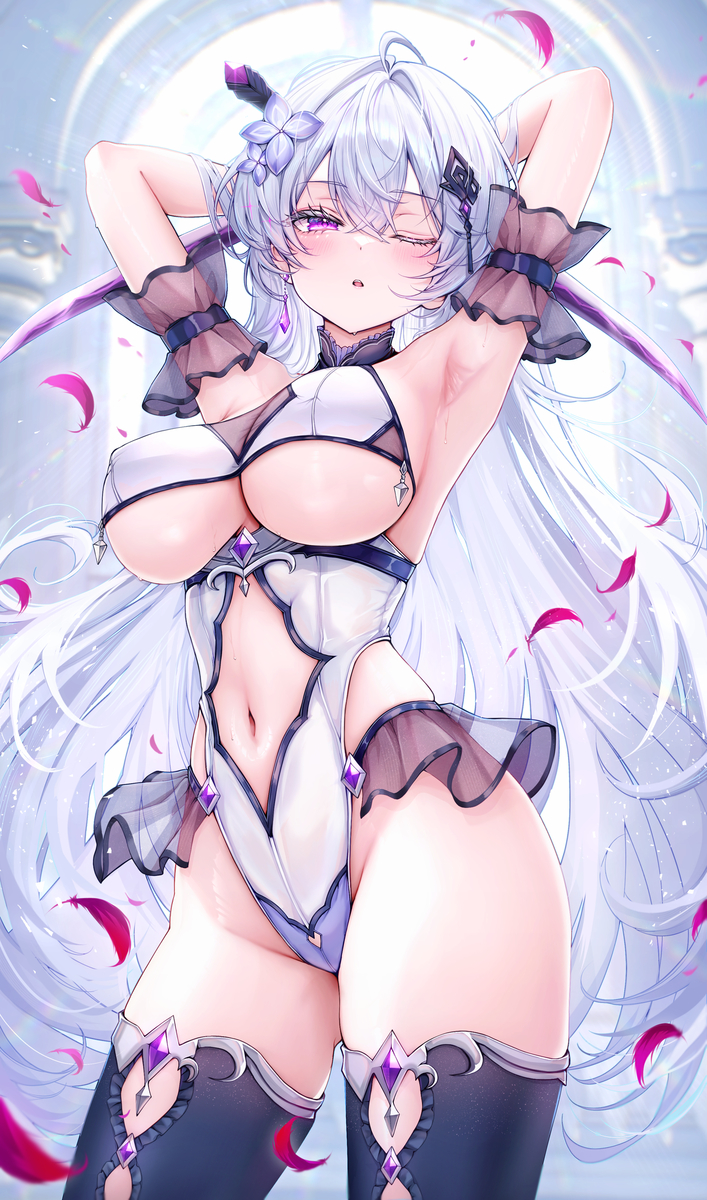 This is a pixiv picture whose title is 💜.