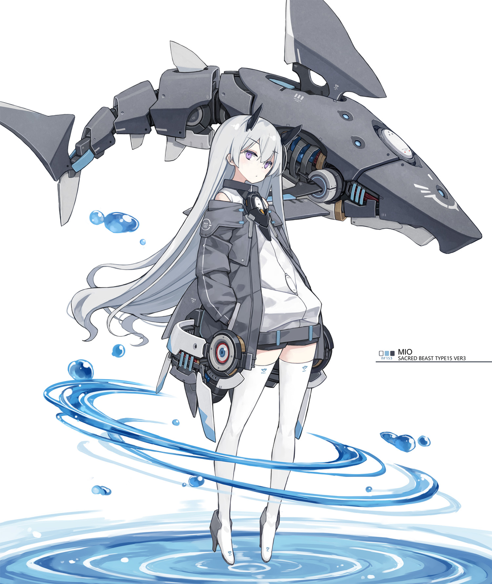 This is a pixiv picture whose title is サメ型メカ.