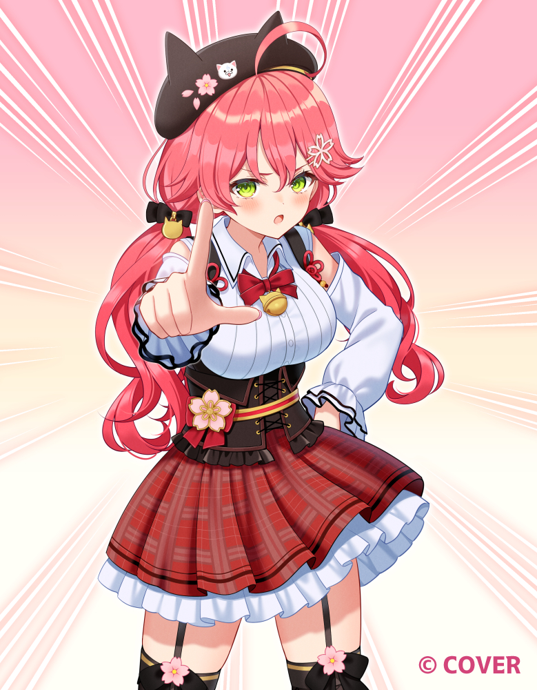 This is a pixiv picture whose title is 【お仕事告知】holoOCG『さくらみこ』.