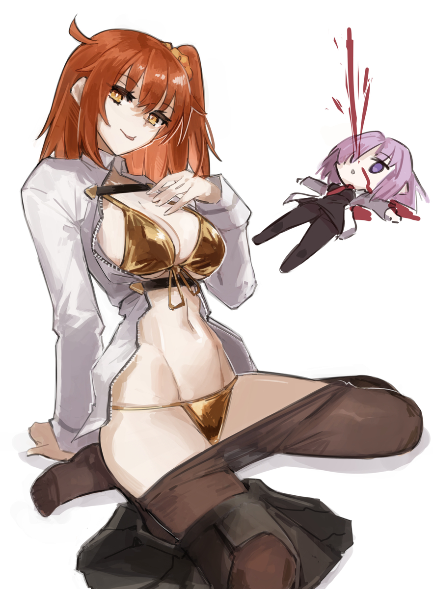 This is a pixiv picture whose title is ゴールデンぐだ子.