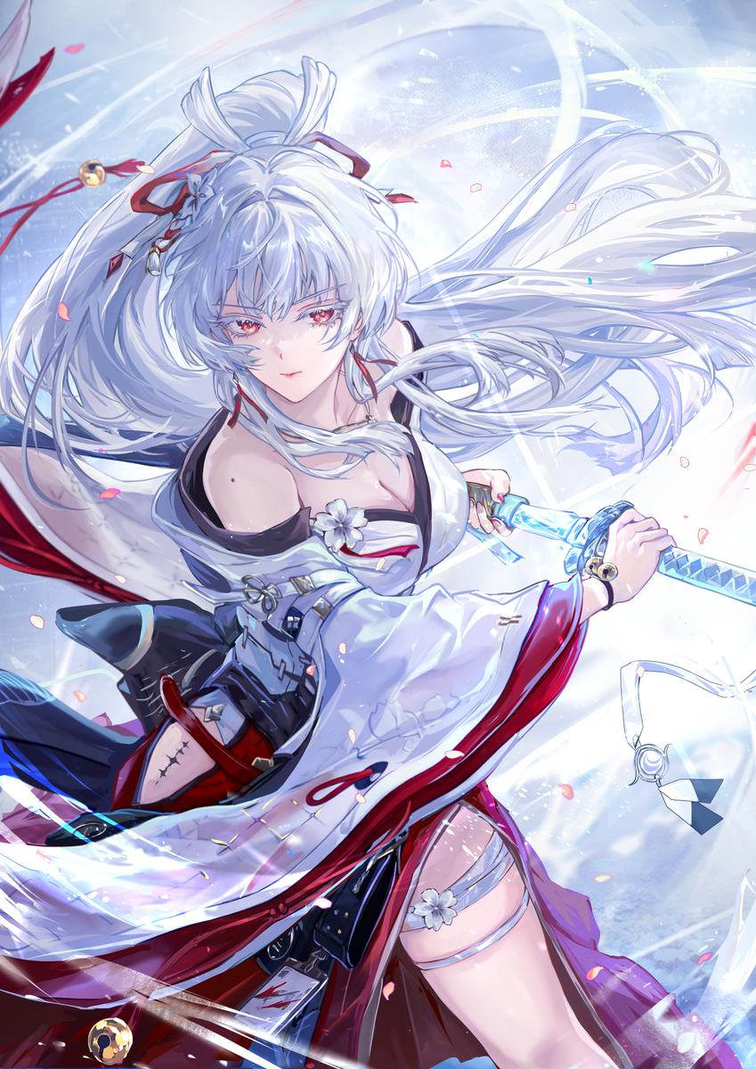 This is a pixiv picture whose title is 緋雪.
