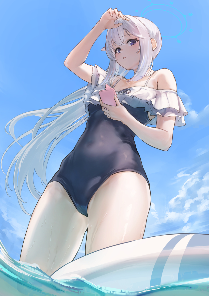 This is a pixiv picture whose title is 水着ミヤコ.