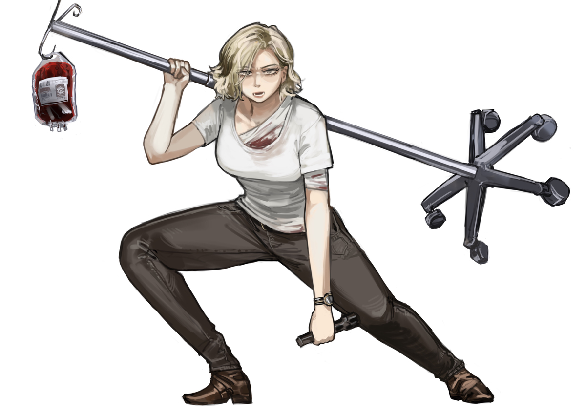 This is a pixiv picture whose title is 疗养院漫步者.