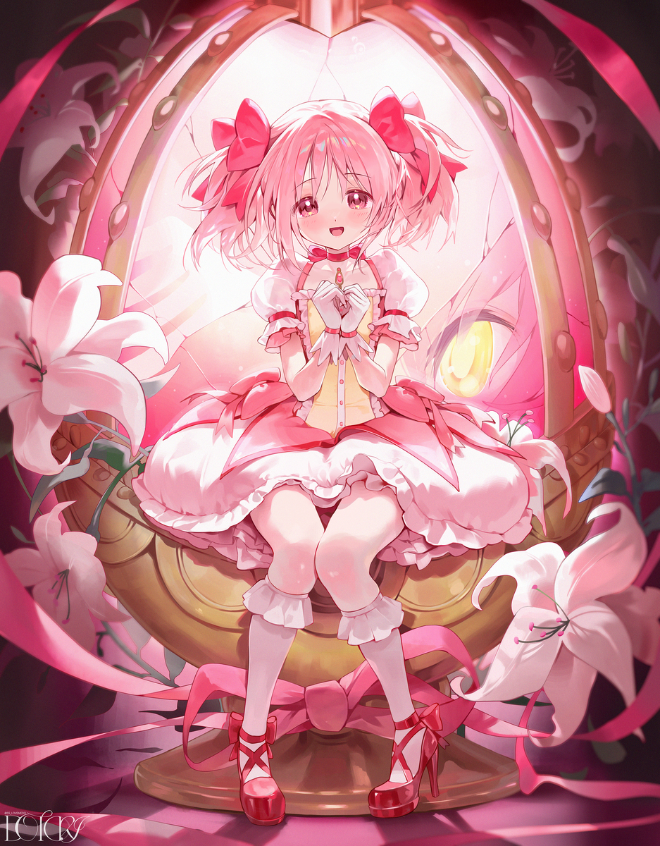 This is a pixiv picture whose title is 鹿目まどか.
