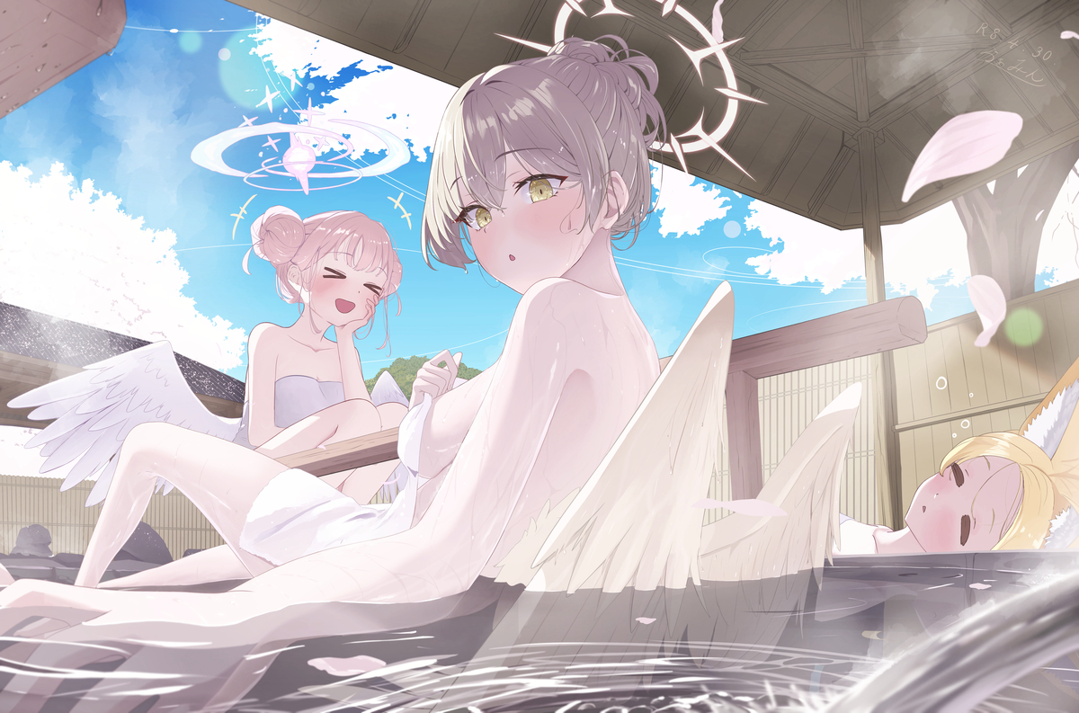 This is a pixiv picture whose title is ♨️ティーパーティー.