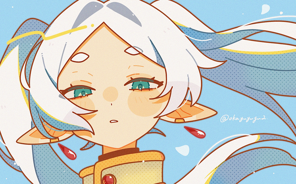 This is a pixiv picture whose title is Frieren.
