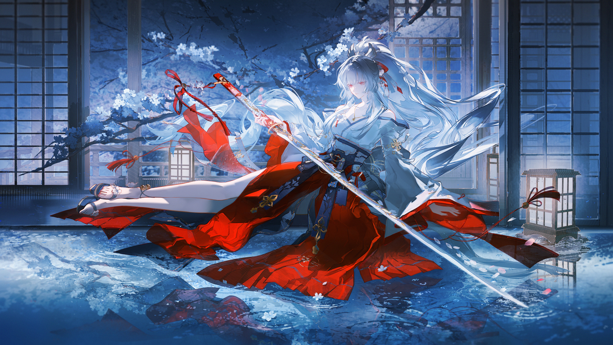 This is a pixiv picture whose title is 緋雪.