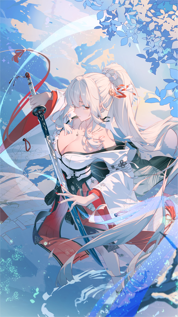 This is a pixiv picture whose title is 花落无声.