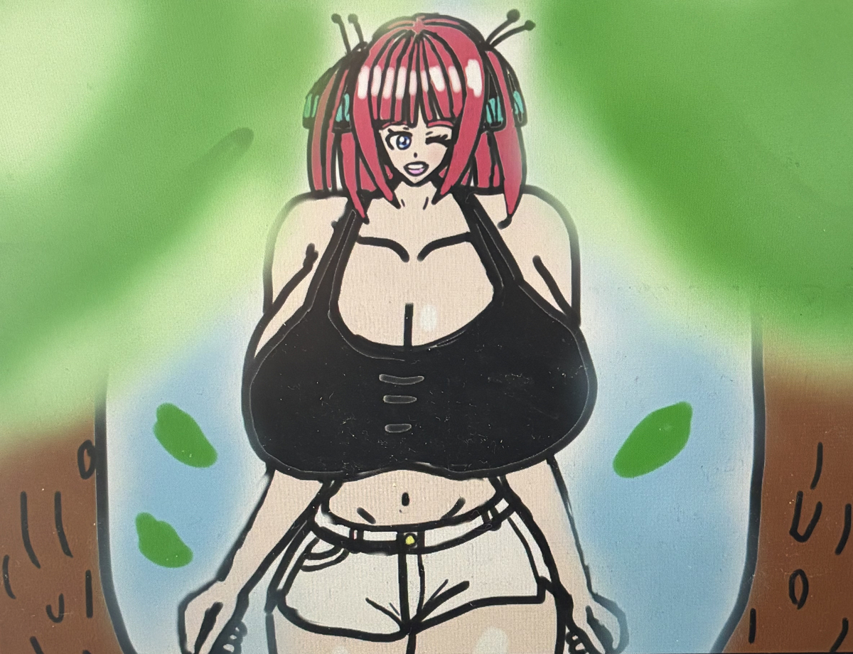 This is a pixiv picture whose title is 中野二乃🍀🖤🍀.