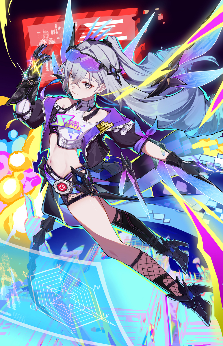 This is a pixiv picture whose title is 银狼lv999.