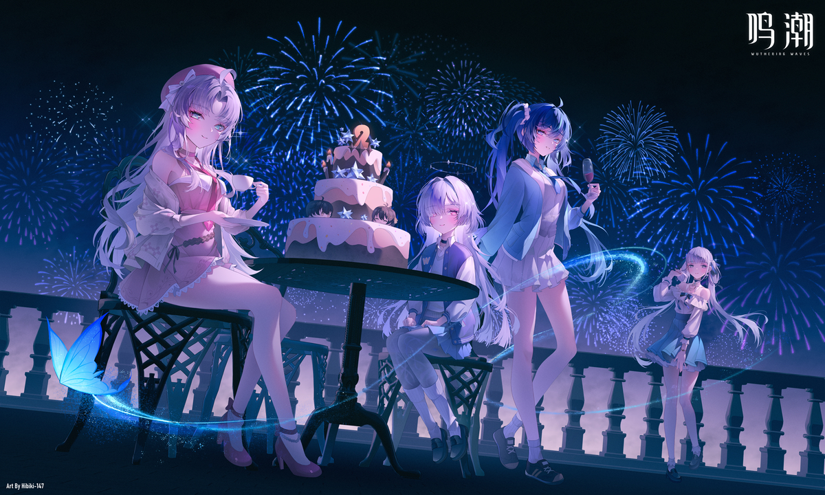 This is a pixiv picture whose title is 周年庆贺图.