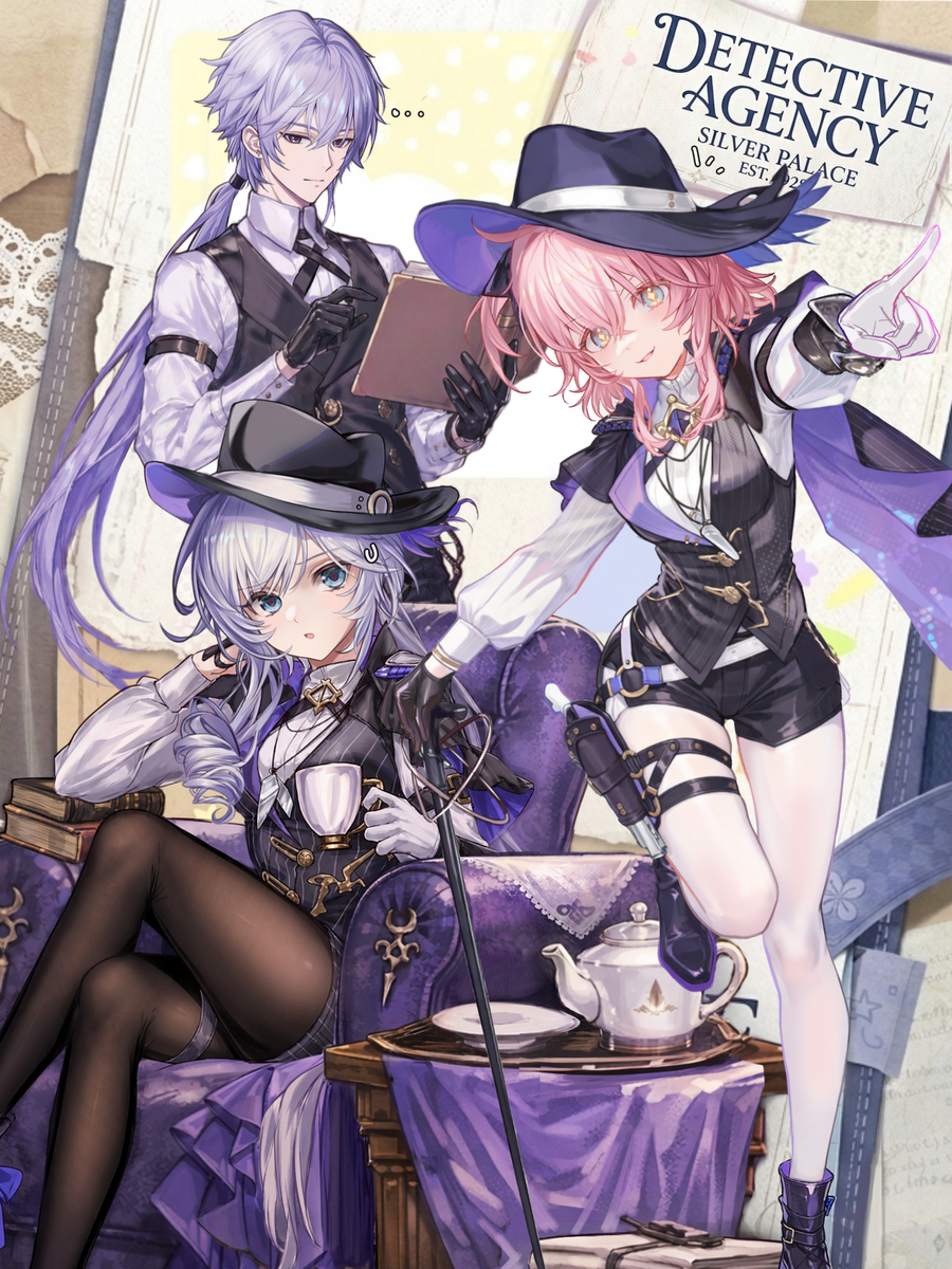 This is a pixiv picture whose title is 白银之城 崩壊スターレイル.