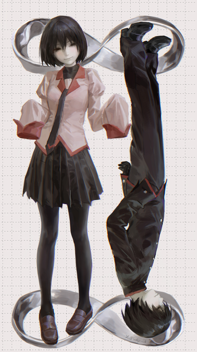 This is a pixiv picture whose title is 忍野扇.