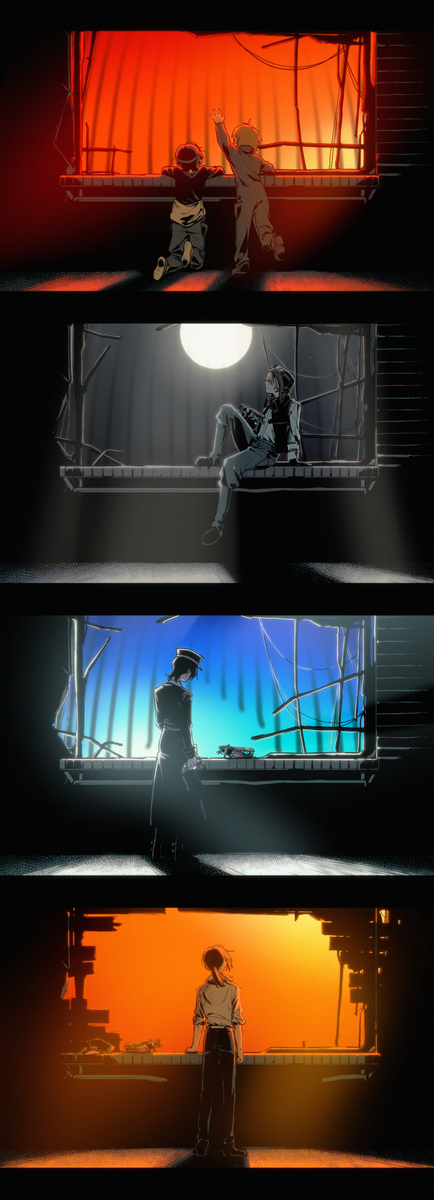 This is a pixiv picture whose title is 脱獄.