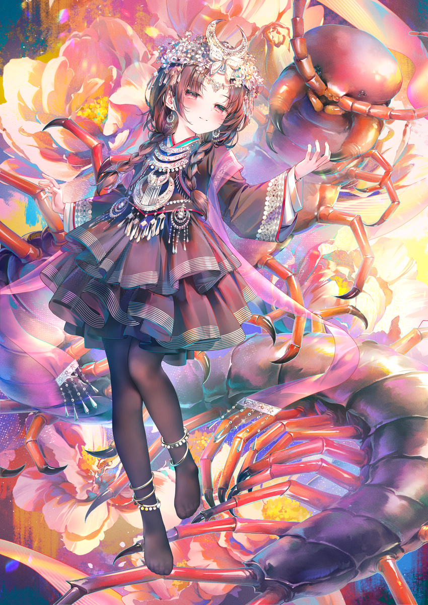 This is a pixiv picture whose title is 落葵.