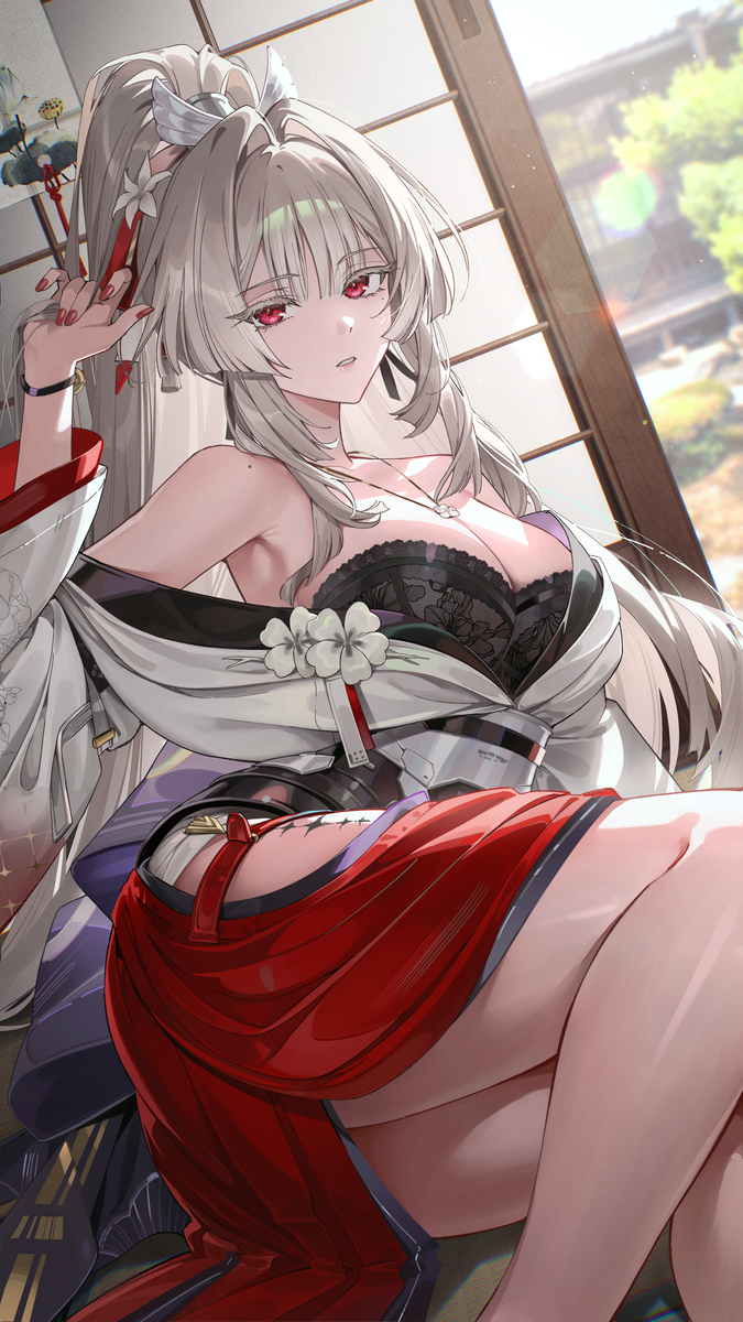 This is a pixiv picture whose title is 緋.
