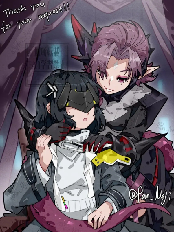 This is a pixiv picture whose title is commission.