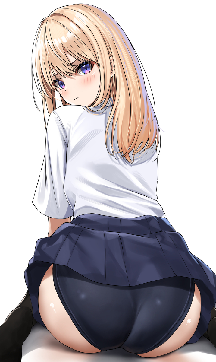 This is a pixiv picture whose title is 上に履いているからと見せてくれちゃった.