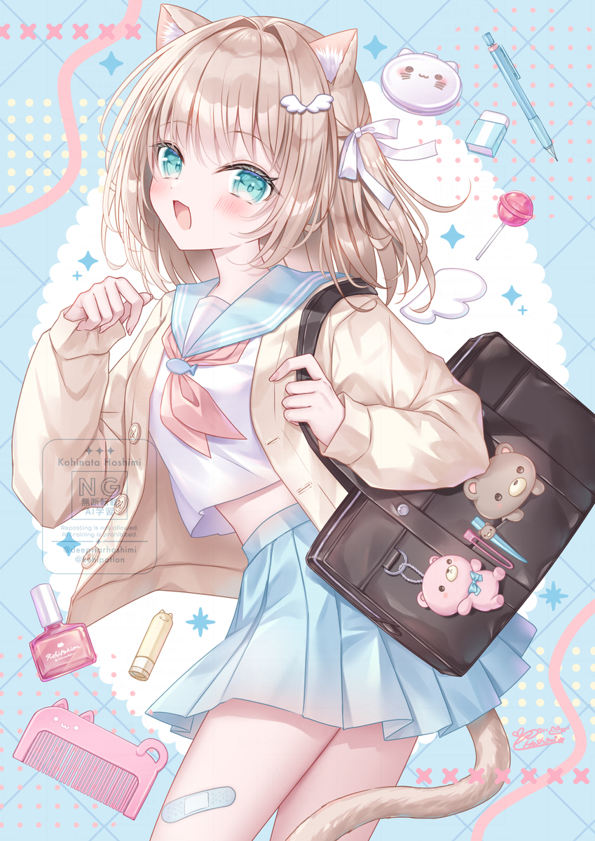 This is a pixiv picture whose title is 新学期🎵.