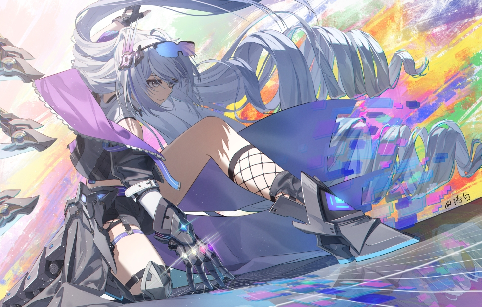 This is a pixiv picture whose title is 银狼LV.999.